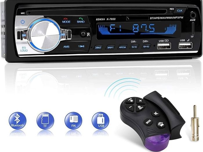 Car Radio Bluetooth Hands-Free, CENXINY 1 DIN Car Stereos with USB and CAR MP3 Player, 4x65W FM Radio, Support IOS and Android Phone