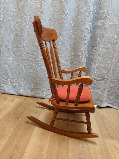 Heirloom wooden rocking chair