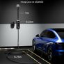 EV Charger Type 2 to 3 Pin Plug, 10M | 2.3kW | 10A | IP65 Waterproof, Electric Car Charger Type 2 Charging Cable 3 Pin with LED Indicators & Carry Bag & Microfiber Towel Image 3