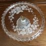 Stunning Vintage West German Walther Glass Cake Stand Image 3