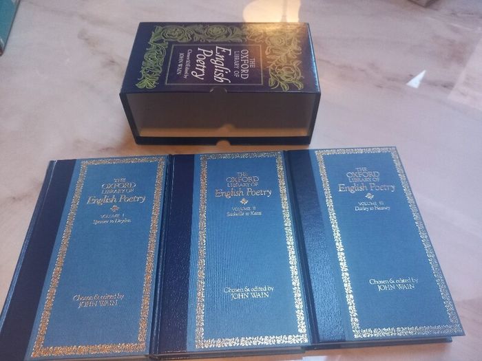 Oxford Library of English poetry 3x hardbacks, as new, D18 post 8e