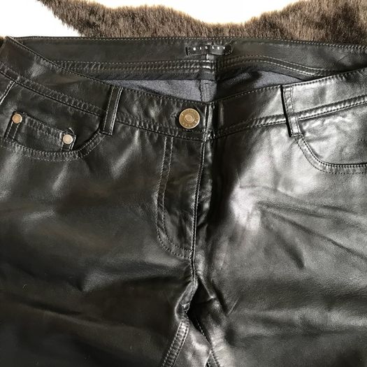 Sisley Faux Leather Trousers