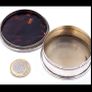 Sterling Silver Pique Tortoiseshell Jewellery/Trinket/Pill  Box By Collett & Anderson, London 1918 Image 2