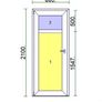 PVC Door / Dark brown Image 3