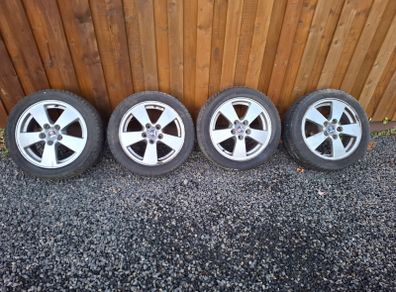 Saab 16" Alloys C/w 4 Good Tyres - 205x50x16 - Excellent!