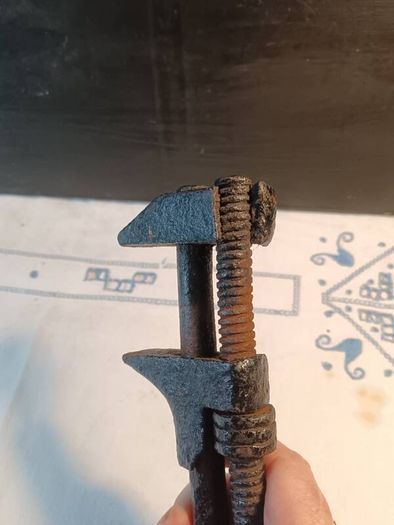 Vintage Hand Forged USSR Pipe Wrench
