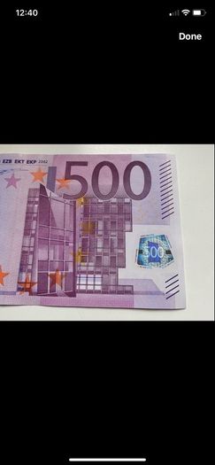 Vintage 500 Euro Banknote