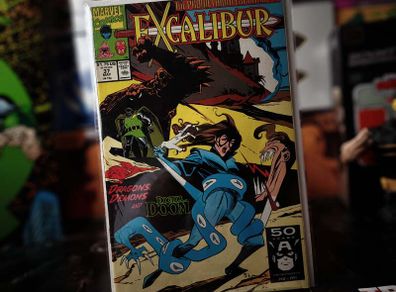Excalibur ! Issue #37 ! Dragons, Demons and Doctor Doom ! Copper Age Comic from 1991 ! by Marvel !