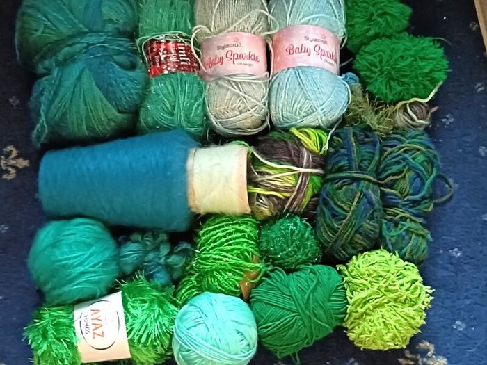 Knitting Yarn ( Greens )