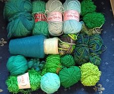 Knitting Yarn ( Greens )