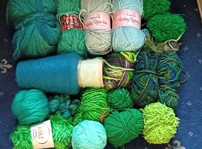 Knitting Yarn ( Greens )