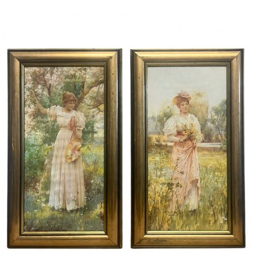 Vintage 90s Cottagecore Framed Wall Art Prints