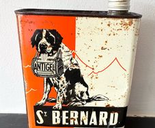 Vintage St.Bernard Antigel Oil Tin