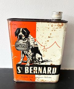 Vintage St.Bernard Antigel Oil Tin