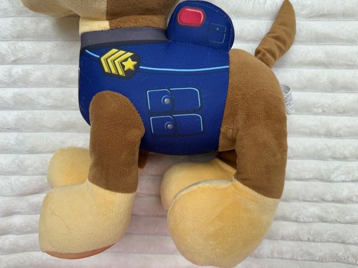 Nickelodeon Paw Patrol Chase Large approx 16" Plush Spin Master Used Please look at the pictures