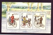 1991 Ireland Early Bicycles Commemorative Stamps Miniature Sheet Mint Never Hinged (MNH)