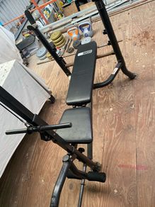 Multi-exercise Bench press with weights and accessories
