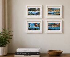 Framed Vintage Irish Postcard Collection