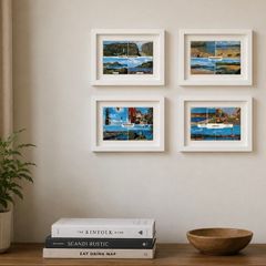 Framed Vintage Irish Postcard Collection