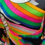 Vintage 60s 70s psychedelic abstract print maxi dress size small postage included Image 3
