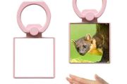 Square phone ring holder - Pink