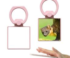Square phone ring holder - Pink