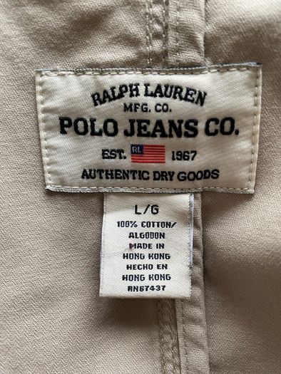 Ralph Lauren Polo Beige Jacket Size Large