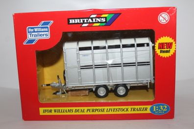 Britains Farm - Ifor Williams - Dual Purpose Livestock Trailer - Mint