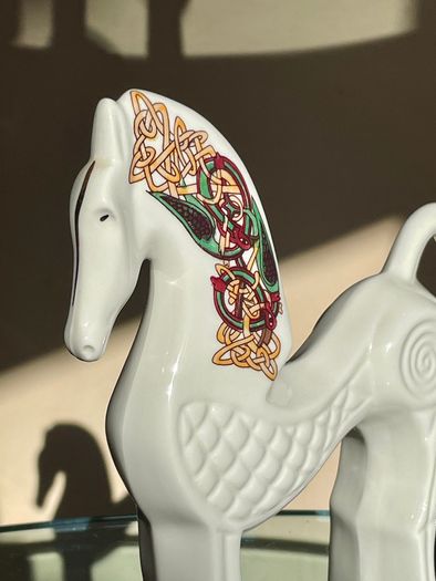 Vintage 1980's Cre Irish Porcelain Celtic Horse, Joe McCaul