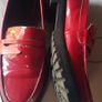 Red Bershka Loafers Size 4 Image 3