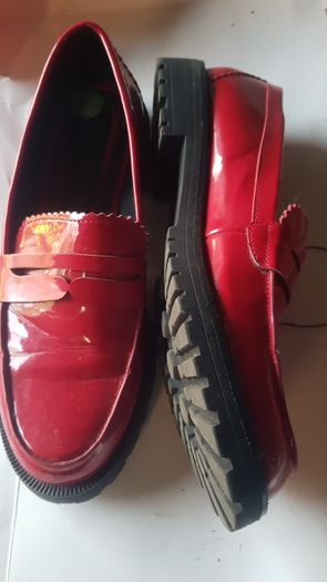 Red Bershka Loafers Size 4