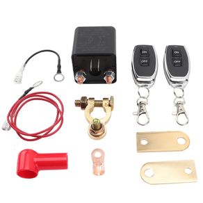 Car Van Camper Truck Automotive Relay Remote Control Battery Disconnect Anti-Theft with Dual Remote Control Switch Battery Switch Relay 12V