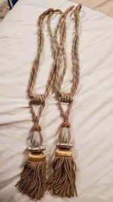 Silver and Gold curtain tie backs