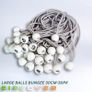 Large white bungee ball ties,30cm ( 30 pk ) Image 8