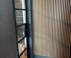 Premium acoustic wooden wall panels | Black or Oak