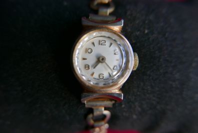 Vintage Swiss Made Gold Plated Women Watch (works well)