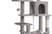 Cat Tree, Cat Condo with Hammock, 143 cm, Light Grey (FREE POSTAGE)
