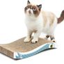 Cat Scratcher Cat Scratching Board Cardboard Cat Scratchers with Premium Scratch Textures Design Curved Shape Reversible Use Durable Scratching Pad MULTIPLE STYLES AVAILABLE, SEE PHOTOS (FREE POSTAGE) Image 2