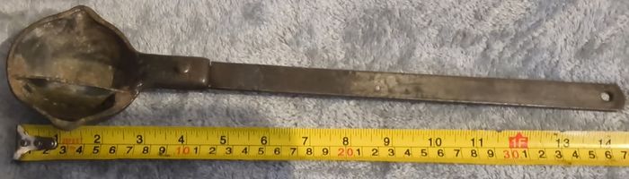 vintage collectable lead ladle ( cast metal)