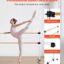 Portable Adjustable Ballet Dance Barre  Freestanding Double Wooden Bar Image 2