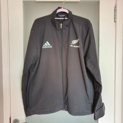 Vintage Adidas New Zealand Maori All Blacks Rugby track jacket