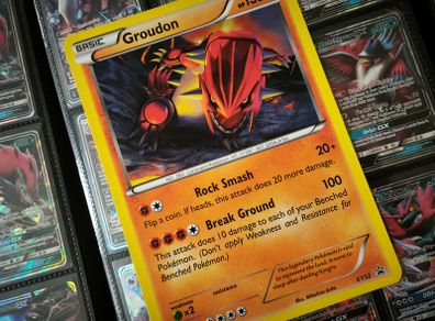 Groudon ! Jumbo Oversized Card ! Promo from XY Era ! 2015 ! Pokemon Card !