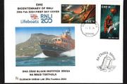 2024 Ireland Bicentenary Royal National Lifeboat Institution (RNLI) Commemorative Stamps PaddyAchill First Day Cover (FDC)