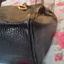 Stylish Large Bally Black Leather Bag Image 7