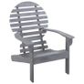 Adirondack Chair Solid Acacia Wood Grey Image 2