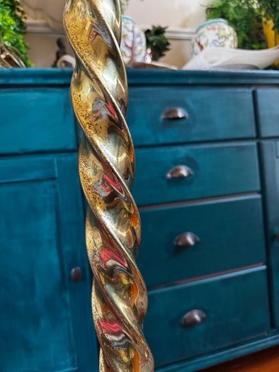 Brass Spiral Floor Lamp