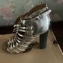 Diesel black gold  sandals, good condition, uk6 , made in Italy Image 2