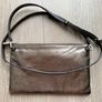 Nina Heyer Leather Crossbody Messenger Shoulder Bag Purse + Scarf Image 2