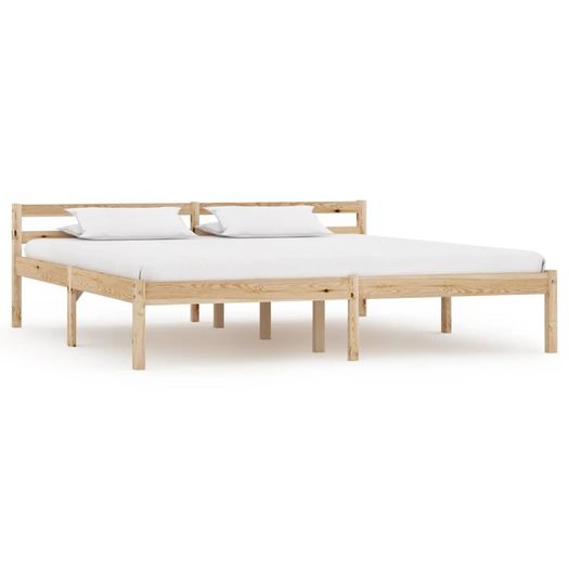 Bed Frame Solid Pine Wood 160x200 cm