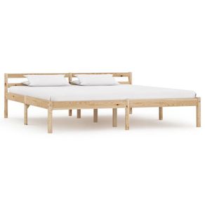 Bed Frame Solid Pine Wood 160x200 cm